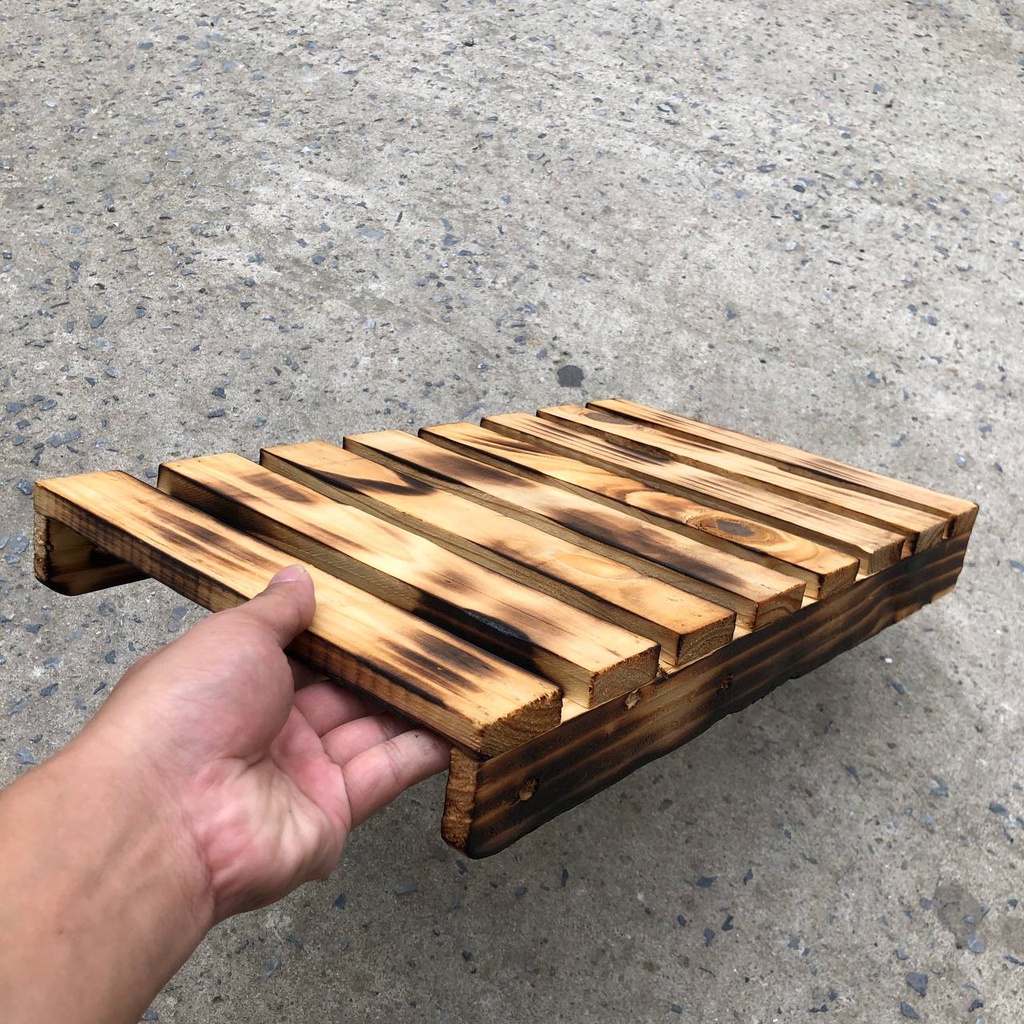 Kệ để CPU case máy tính kệ gỗ để cây máy tính thoáng khí để máy in văn phòng bằng gỗ tự nhiên giá kê để đồ để chậu cây