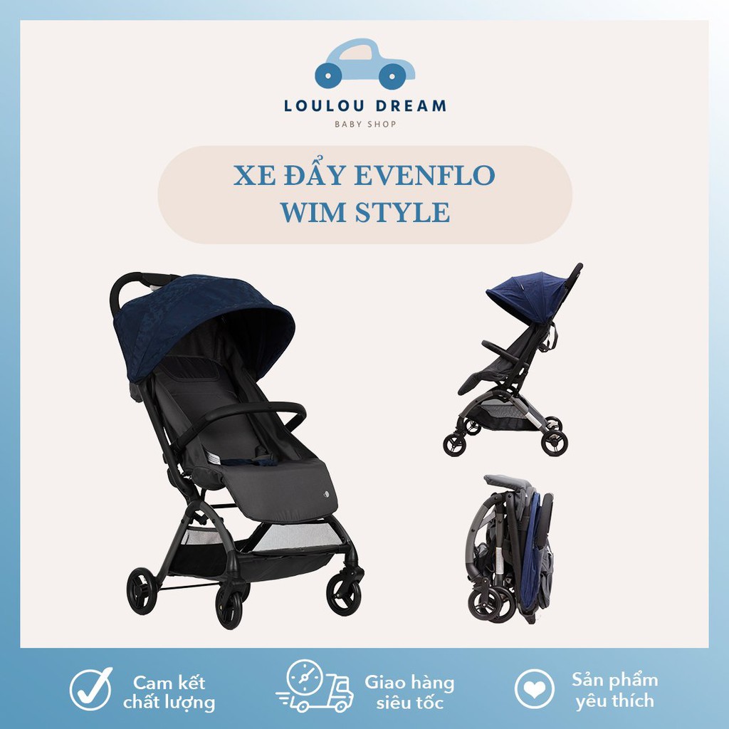 Xe đẩy gấp gọn Evenflo Wim Style màu NAVY