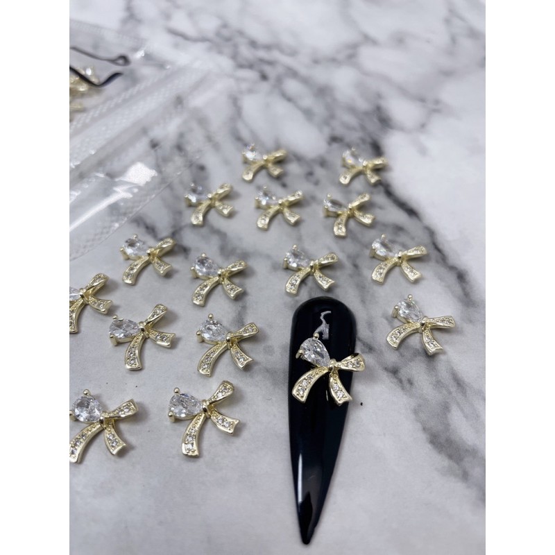 charm nail gắn móng tay nail mẫu mới 1 viên