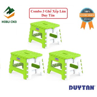 Combo 3 Ghế nhựa lùn xếp Duy Tân No.944 với Thiết kế ghế cứng cáp, vững chắc và an toàn ( GIAO MÀU NGẪU NHIÊN)