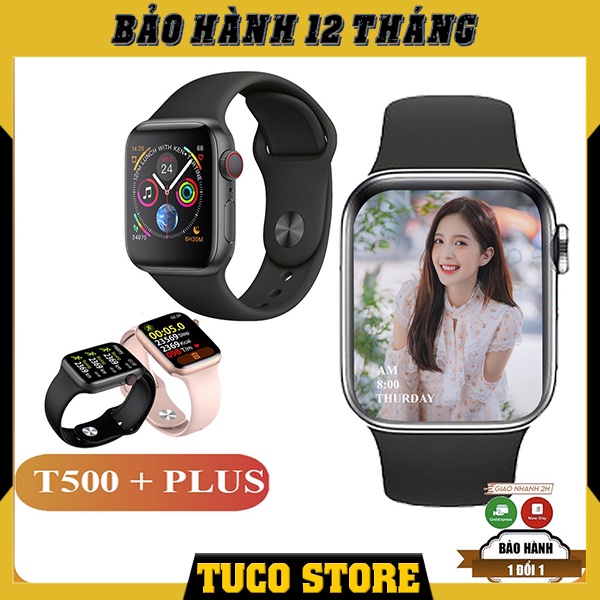 Đồng Hồ Thông Minh T500+ Plus Seri 6 / Smart Watch Hiwatch 6 Thay Ảnh / Nghe Gọi Kết Nối Bluetooth 5.0 BH 12 Tháng