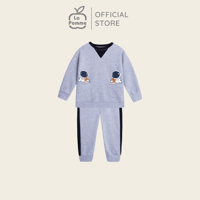 Bộ đồ dài tay La Pomme Spaceman &amp; Stars - Be