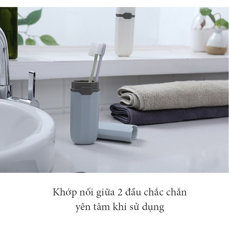 Hộp đựng bàn chải đánh răng bằng nhựa an toàn tiện dụng, màu sắc trẻ trung, năng động FAMAHA