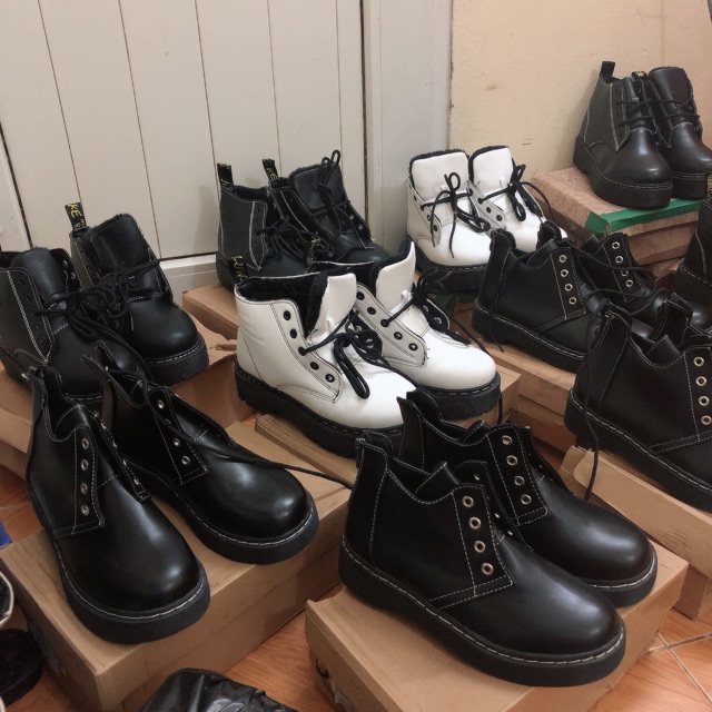 (CÓ SẴN) Giày boot cao cổ ulzzang