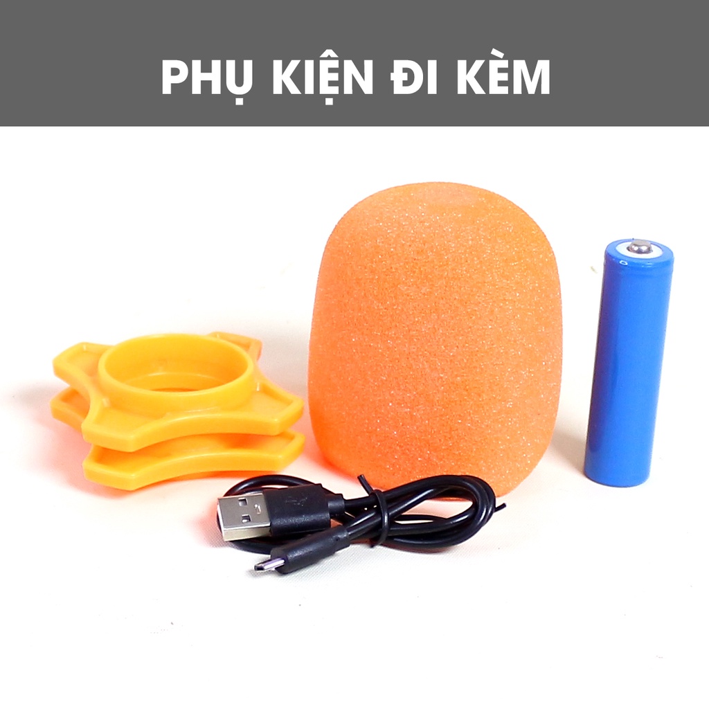 Micro không dây karaoke Sunrise SM2, mic đa năng sóng UHF chống hú, độ nhạy cao, chuyên sử dụng cho loa kéo, amply..