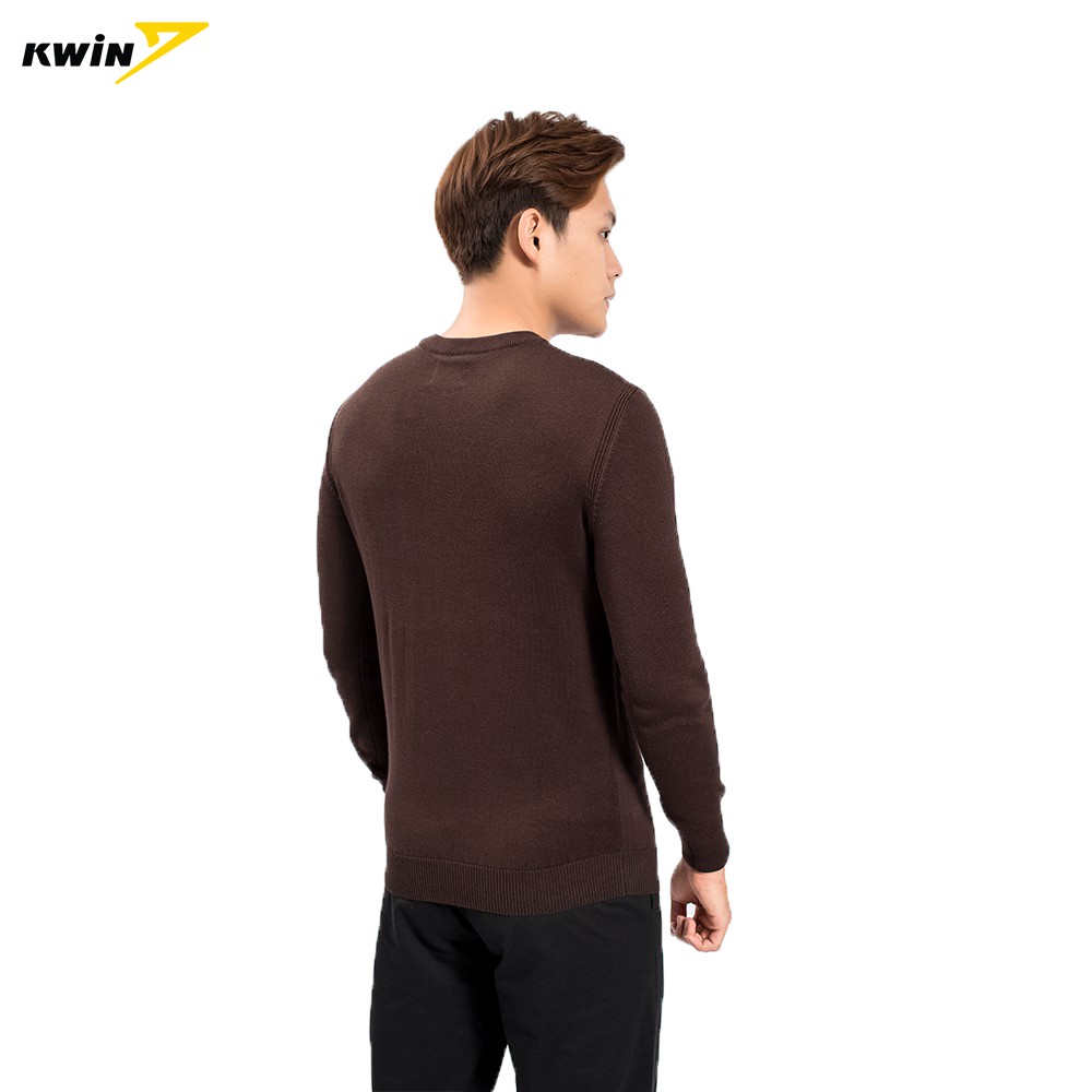 Áo len nam dài tay KWIN dáng Slim fit ôm vừa vặn, chất liệu mềm nhẹ, giữ ấm tốt - KWO005W8