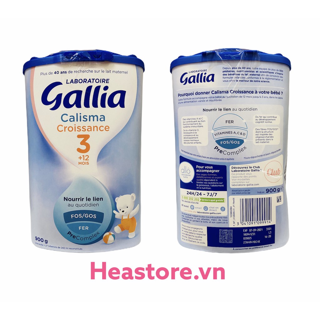 SỮA GALLIA CROSSANCE SỐ 3 900 G ( HÀNG XÁCH TAY PHÁP) SỮA THỰC VẬT