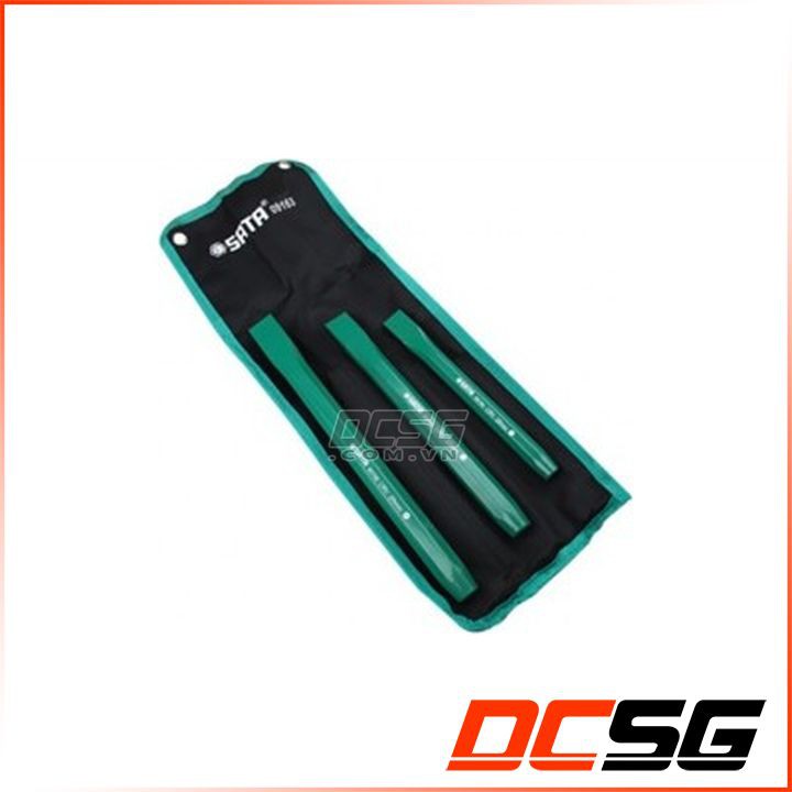 Bộ đục bê tông dẹp Sata 09163 (3 chi tiết)