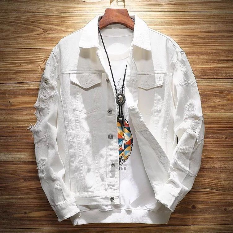 Áo Khoác denim Thiết Kế Mới 2019 Trẻ Trung Năng Động Cho Nam