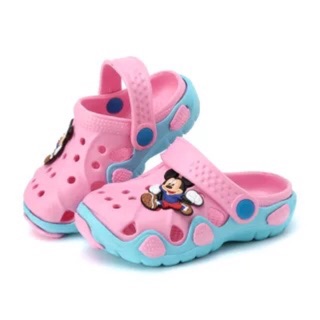 Giày rọ cao cấp, hoạ tiết chuột Mickey xinh xắn
