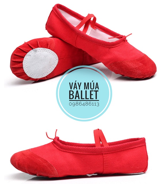 Giày múa màu đỏ