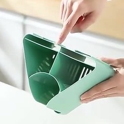 Hộp đựng đũa dán tường kiểu dáng độc đáo Ống cắm đũa có móc treo đa năng xoay 360 độ Kệ để đồ nhà bếp Do dung dua muong