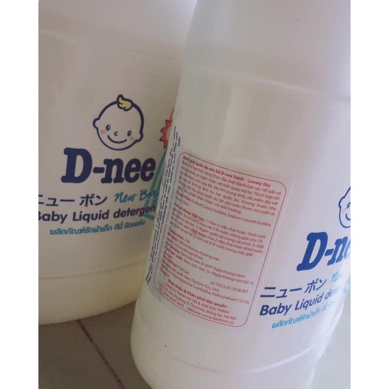 [HCM] Nước giặt Dnee 3000ML Thái Lan chính hãng tem Đại Thịnh