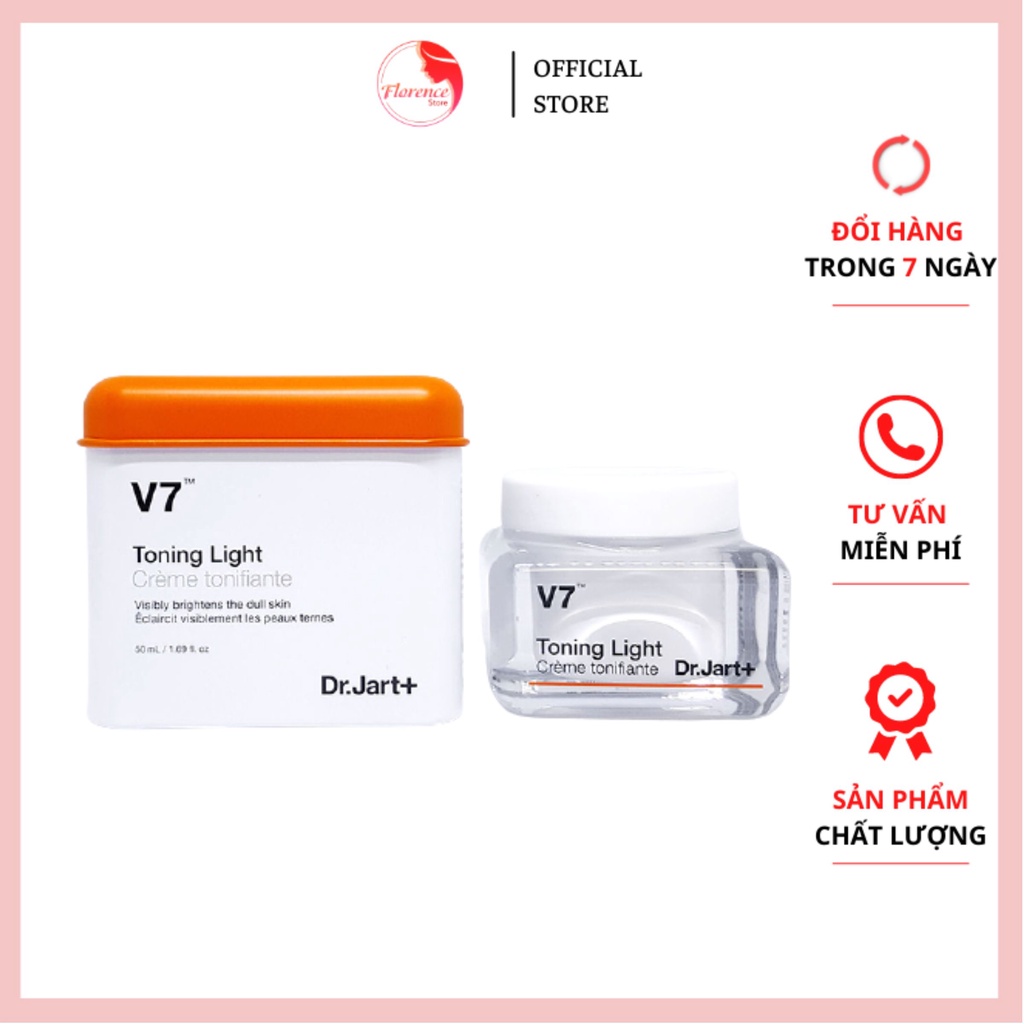 KEM DƯỠNG TRẮNG DA V7 Toning Light Dr Jart 50ml của Hàn Quốc