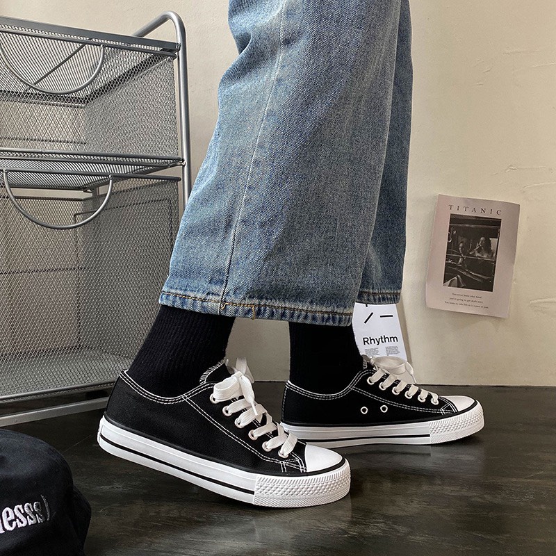 Giày sneaker nam nữ cổ thấp , Giày thể thao giá rẻ đế bệt cao cấp thời trang hàn trẻ trung quốc.