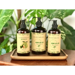 Dầu gội thảo mộc Hoa Lá Cỏ 100% Organic - Giảm rụng tóc - Sạch gàu - Kích thích mọc tóc - Hoàn toàn tự nhiên