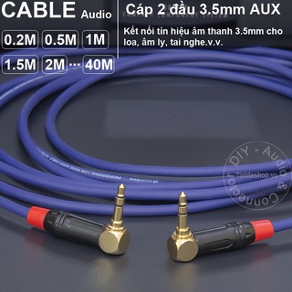 Dây cáp âm thanh 2 đầu vuông 3.5mm