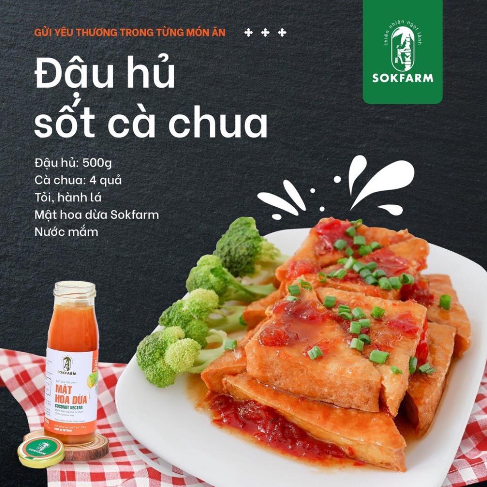 [Chính Hãng] Mật Hoa Dừa Sokfarm Trà Vinh- Chai 700g Sản phẩm thuần chay,có chỉ số đường huyết thấp,tăng sức đề kháng