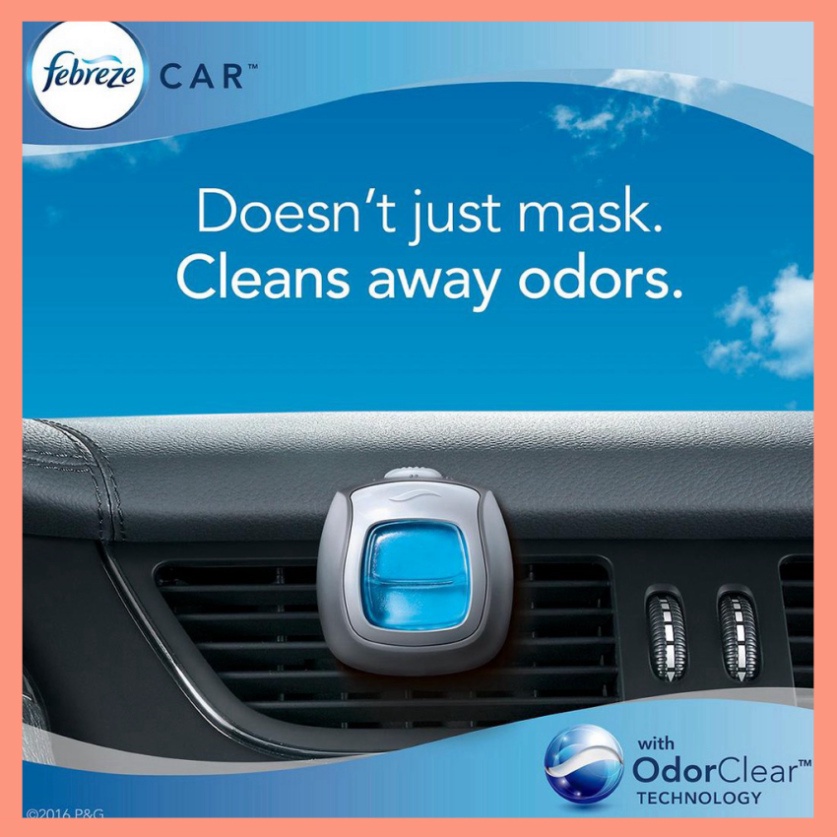 Nước Hoa Ô Tô Febreze Cao Cấp Kẹp Cửa Gió Điều Hòa Xe Hơi Febreze Car Vent Air Freshener