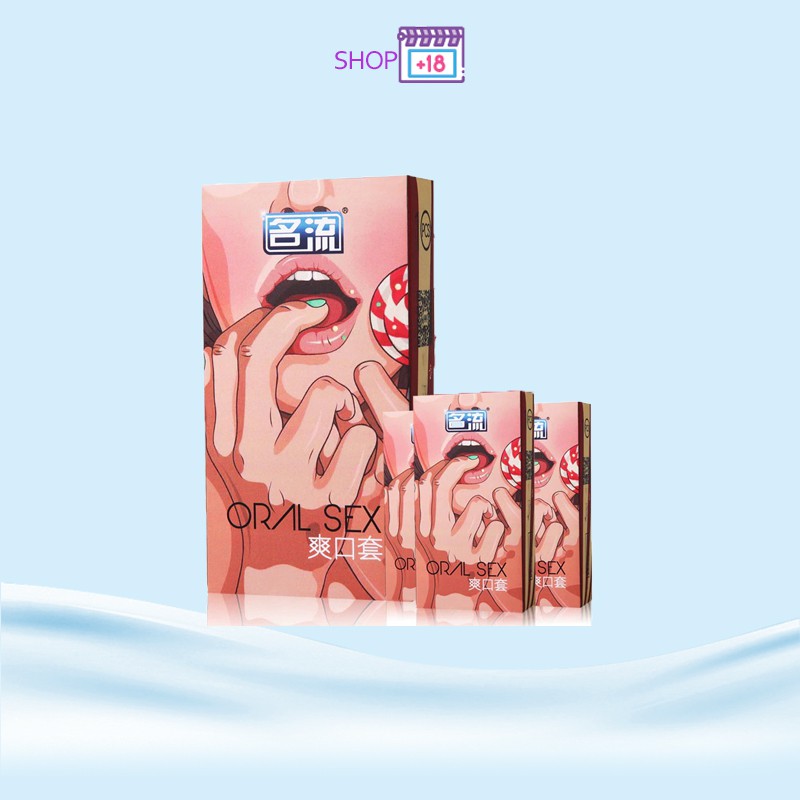 [bao miêng] BAO CAO SU DÙNG MIỆNG ORAL - hộp 10 cái hương thơm