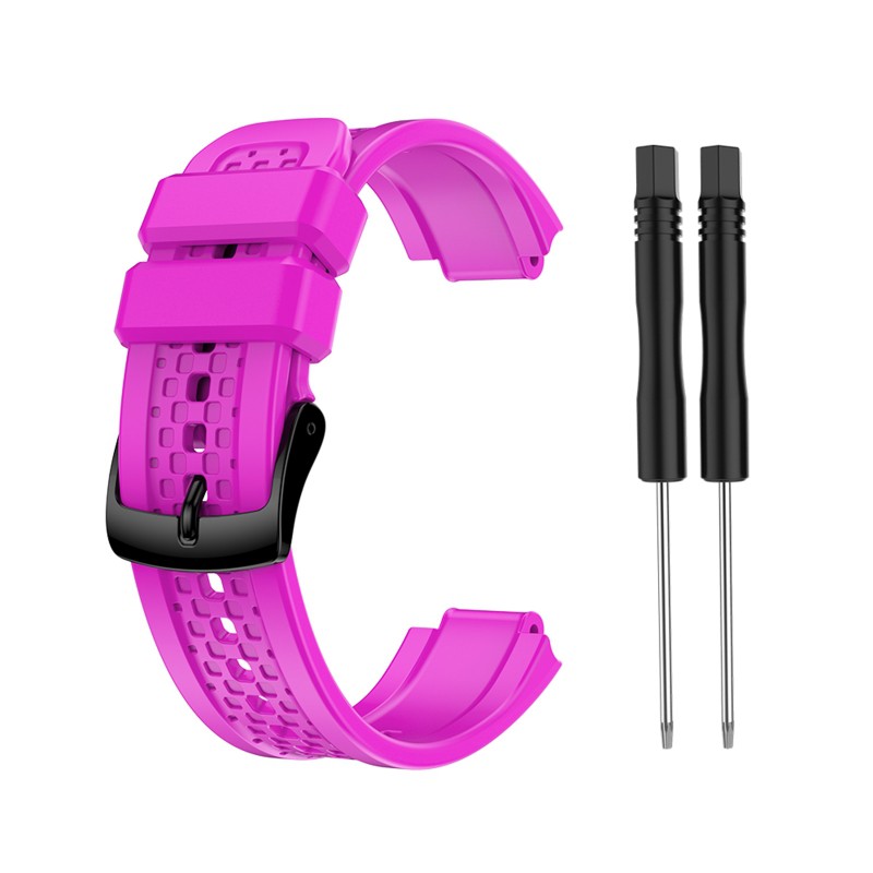 Dây Đeo Thay Thế Chất Liệu Da Màu Nâu Cho Đồng Hồ Garmin- Forerunner 25