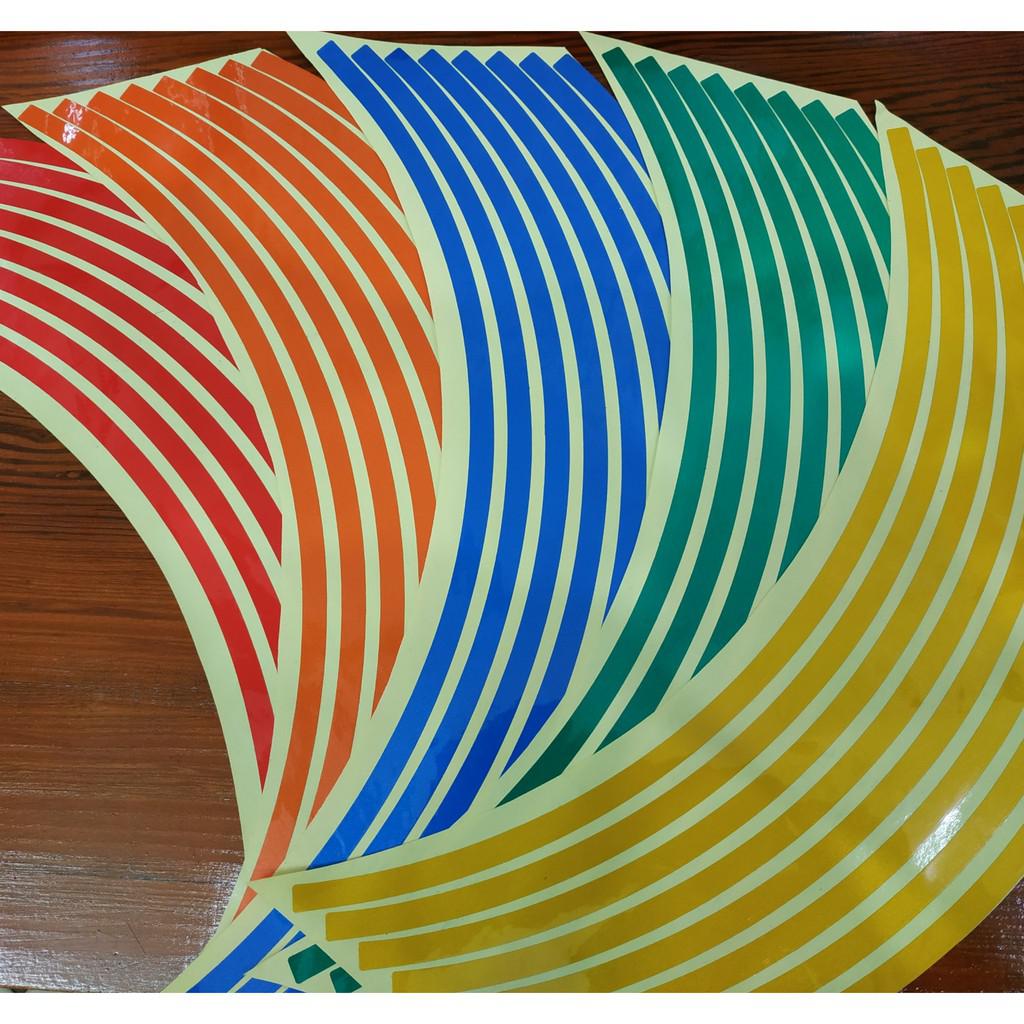 Tem dán vành xe máy đẹp - không phản quang