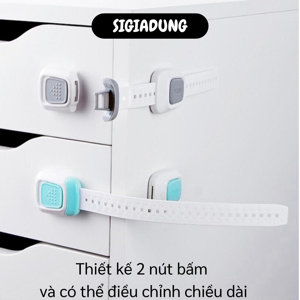 GIÁ SỈ Dụng cụ khóa tủ có dây chỉnh kích thước, khóa tủ tiện lợi có dây chắc chắn, khóa đóng mở vật dụng 7911