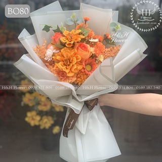 Bó Hoa Lụa Đẹp Quà Tặng Nhiều Tông Màu - HOA LỤA CAO CẤP GIÁ RẺ