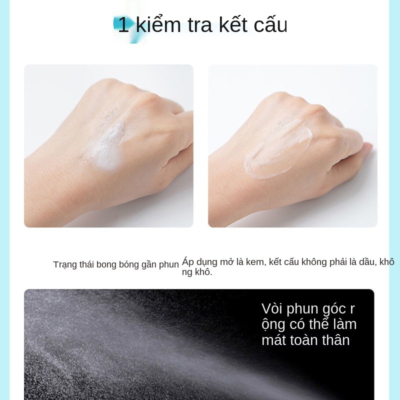 Kem chống nắng ngọc trai JM Hàn Quốc dạng xịt, tươi mát, không nhờn dính, cách ly, tia UV, trong suốt và màu trê