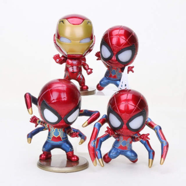 [ Giá tốt nhất ] ✨✨ Mô Hình Cosbaby Iron Man ~ Spider Man có đèn ✨✨