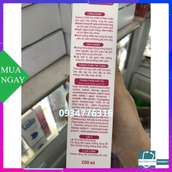 Dung dịch vệ sinh phụ nữ Shema Lá Đôi