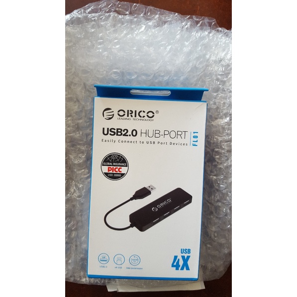 Bộ Chia USB ORICO 4 Cổng FL01-BK-BP - FL01-WH-BP