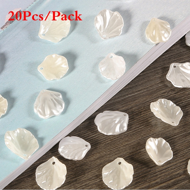Bộ 20 vỏ sò cánh hoa nhân tạo dành cho làm đồ trang sức thủ công