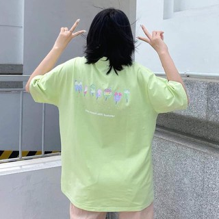 Áo thun tay lỡ freesize nữ phông form rộng dáng Unisex phong cách Ulzzang, mặc lớp, nhóm, cặp in chữ missout ICE CREAM