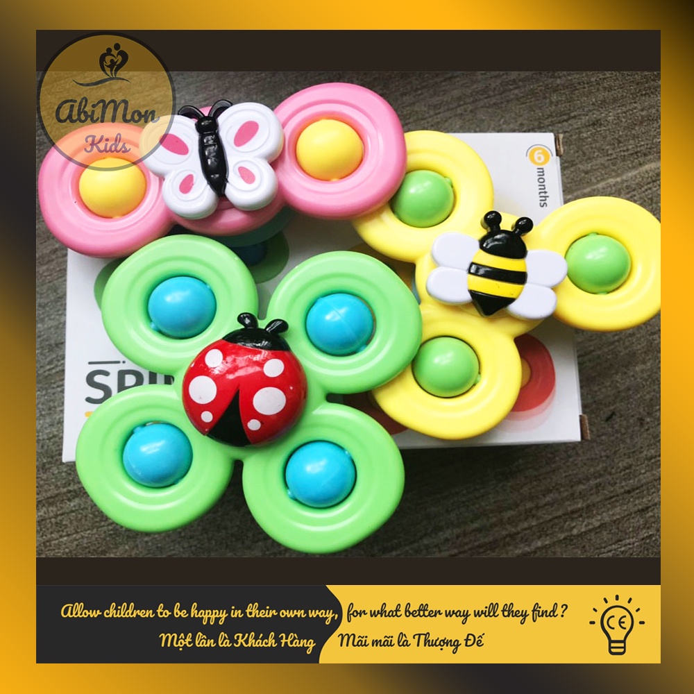Đồ Chơi Con Quay Spinner Hình Côn Trùng Cho Bé ☘️ Montessori cao cấp ✨ Đồ chơi Giáo Dục - An toàn - Thông minh