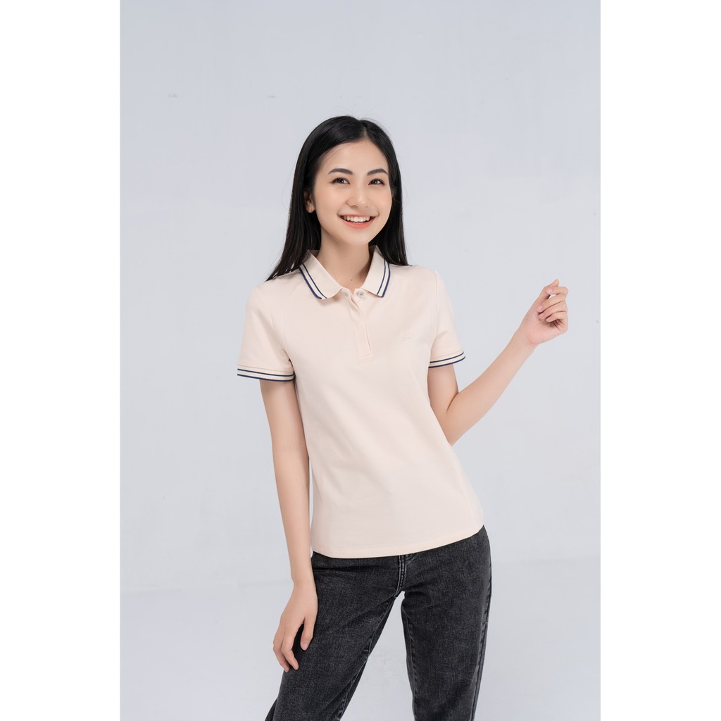 Áo Polo Nữ YODY Form Rộng Tay Ngắn Pique Giấu Cúc APN3768