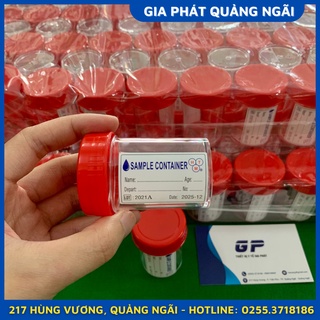 (COMBO 10 CÁI) LỌ ĐỰNG MẪU BỆNH PHẨM CÓ NHÃN HTM ĐỰNG MẪU NƯỚC TIỂU XÉT NGHIỆM