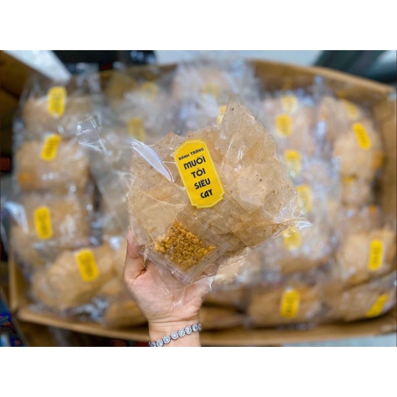 Bánh tráng muối tỏi phi thơm ngon cực siêu phẩm đặc sản Tây Ninh !