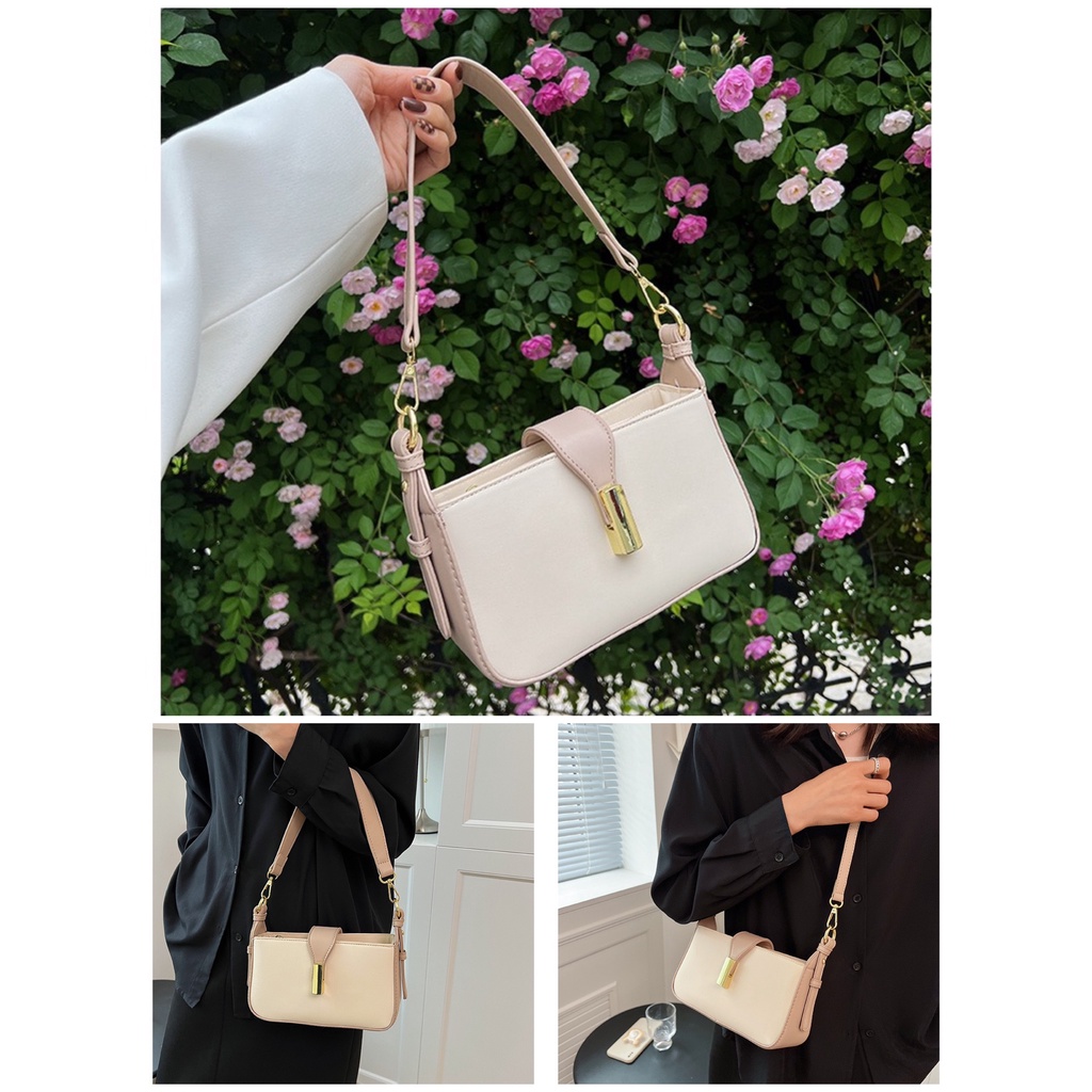 Túi Xách Nữ Đeo Chéo Dáng Vuông Thiết Kế Đơn Giản Đi Làm Dự Tiệc Thời Trang Cao Cấp - T19175