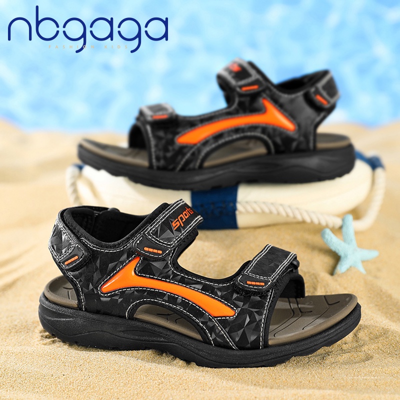 Sandal bé trai dép quai hậu đi học đế mềm êm chân siêu nhẹ quai dán hàng Quảng Châu cao cấp [SDT11]