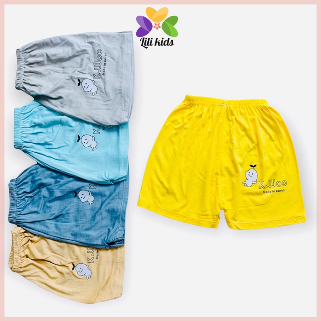 Quần đùi chục LILIKIDS cho bé trai và bé gái chất thun lạnh thông hơi thoáng mát QC04