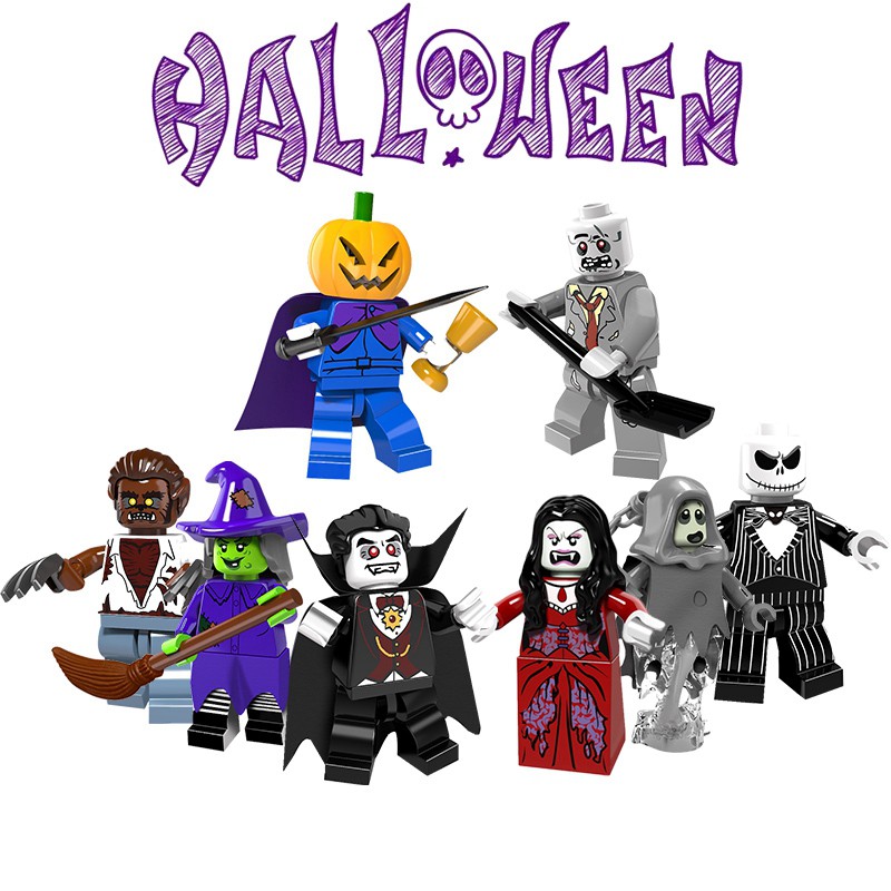 VAMPIRE Bộ Đồ Chơi Xếp Hình Chủ Đề Halloween