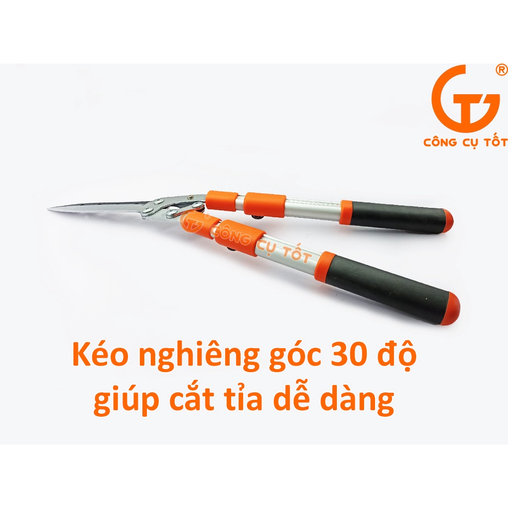 Kéo cắt cỏ và tỉa dáng cây cảnh cán tăng 840mm Đài Loan TOP TGH-06001VN