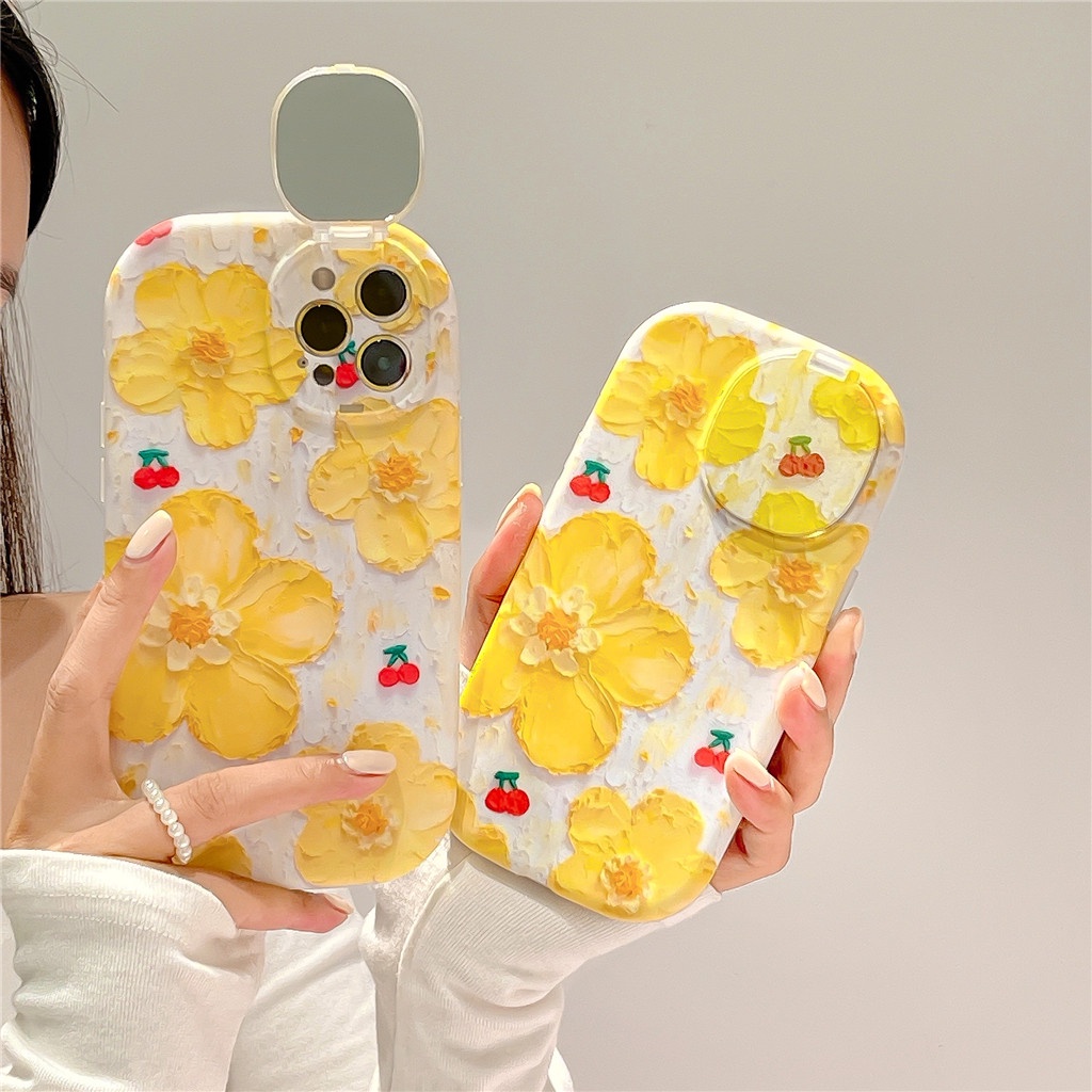 Ốp Điện Thoại TPU Dẻo IMD Tráng Gương Có Giá Đỡ Cho iphone Case 13 Pro Max 12 Pro Max