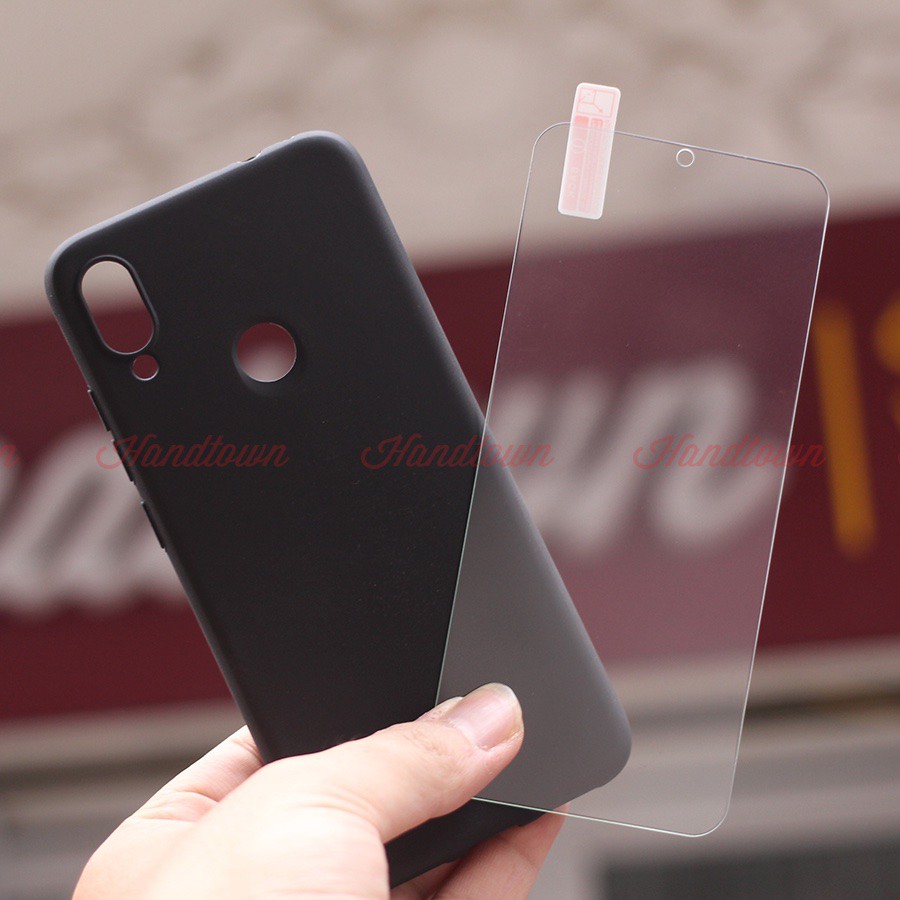 [COMBO SỐC] Ốp Lưng Dẻo Đen Xiaomi Redmi Note 7/ Note 7 Pro + Kính Cường Lực Full Màn