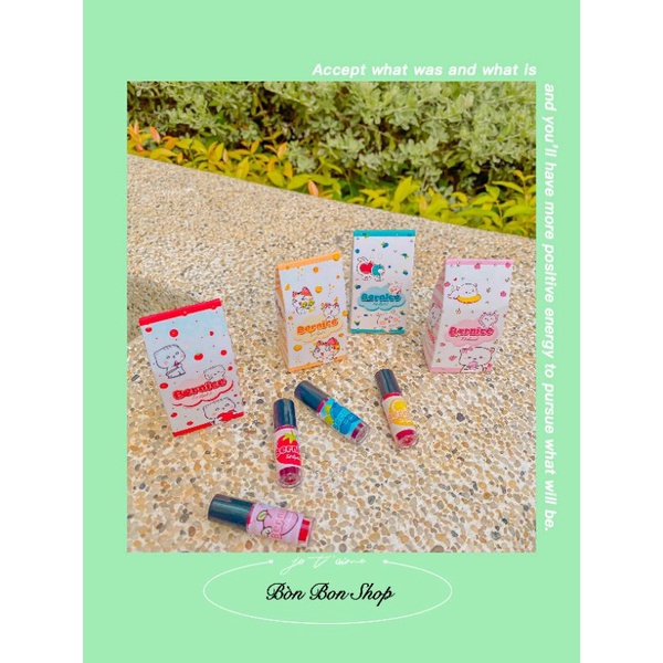 [ MỸ PHẨM ]💯SET SON TINT BERNICE: 1SET/ 4MAU/ 4CAY ✅ MUA 2 SET/TẶNG 1 GƯƠNG MINI | BigBuy360 - bigbuy360.vn
