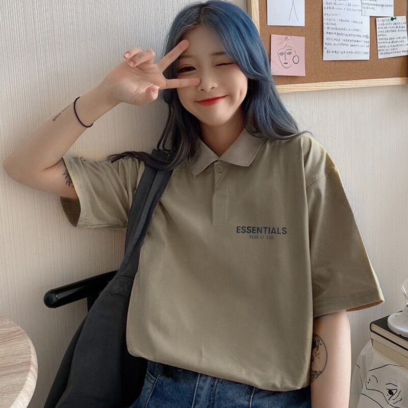 ( SALE 30%) Áo Polo Essentials 100% COTTON CHỮ IN 3D, FULL HỘP | BigBuy360 - bigbuy360.vn