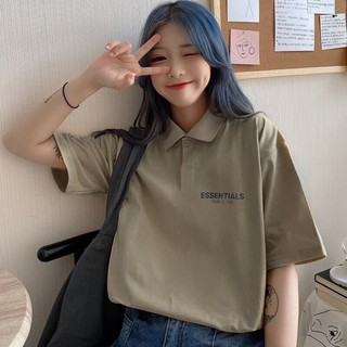 ( SALE 30%) Áo Polo Essentials 100% COTTON CHỮ IN 3D, FULL HỘP