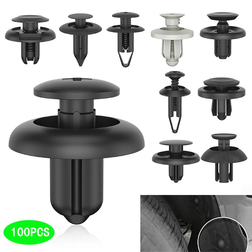 Set 100 Đinh Tán Nhựa Phụ Tùng Cho Xe Ô Tô