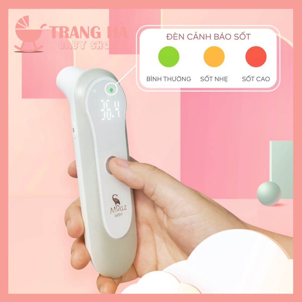 Nhiệt Kế Hồng Ngoại Đo Trán, Đo Tai Moaz BéBé MB - 024 Bảo Hành Chính Hãng 24 Tháng Lỗi 1 Đổi 1